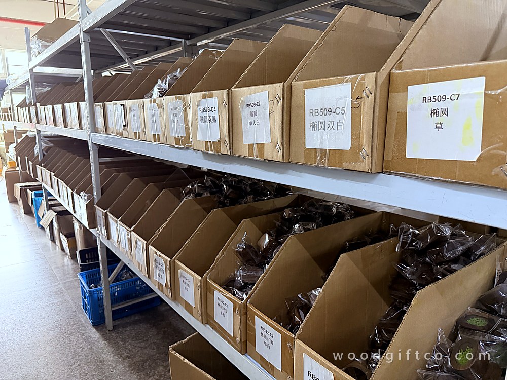 Hinges, magnets and clasps binned by product code