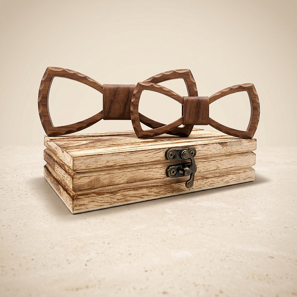 M430 M430  Father & Son Bow Tie Set, Walnut — colour C2