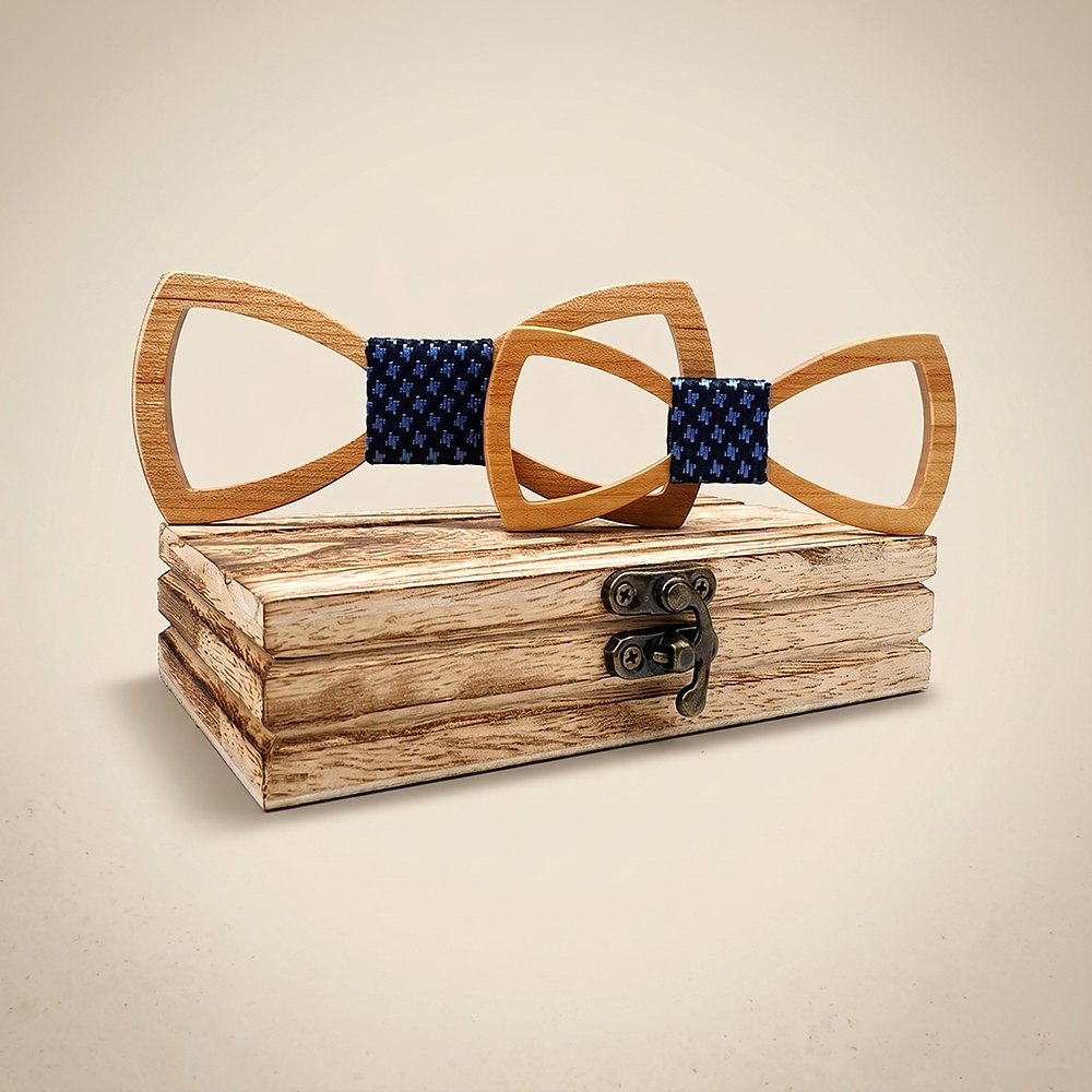 M430 M430  Father & Son Bow Tie Set, Walnut — colour C4