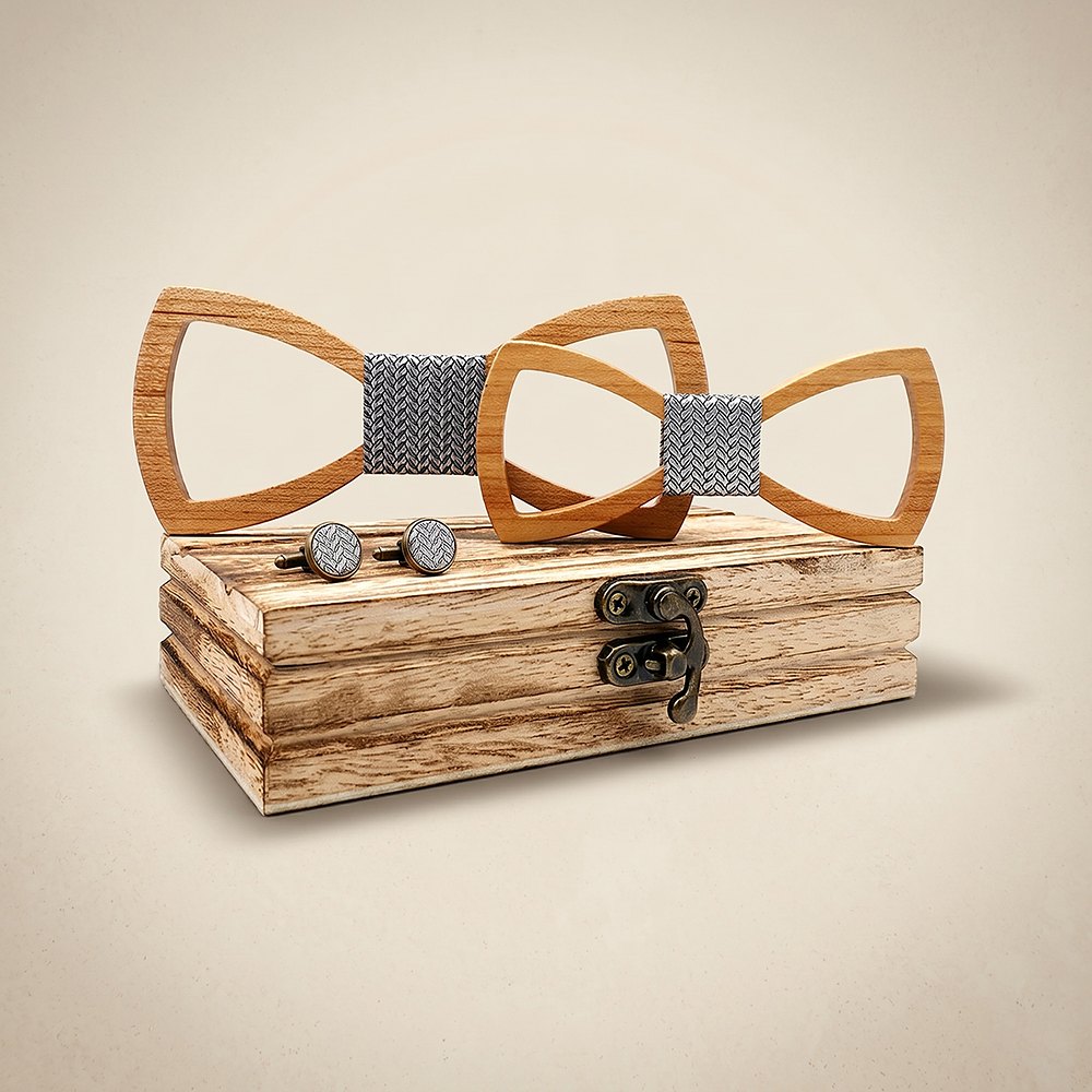 M430 M430  Father & Son Bow Tie Set, Walnut — colour C5