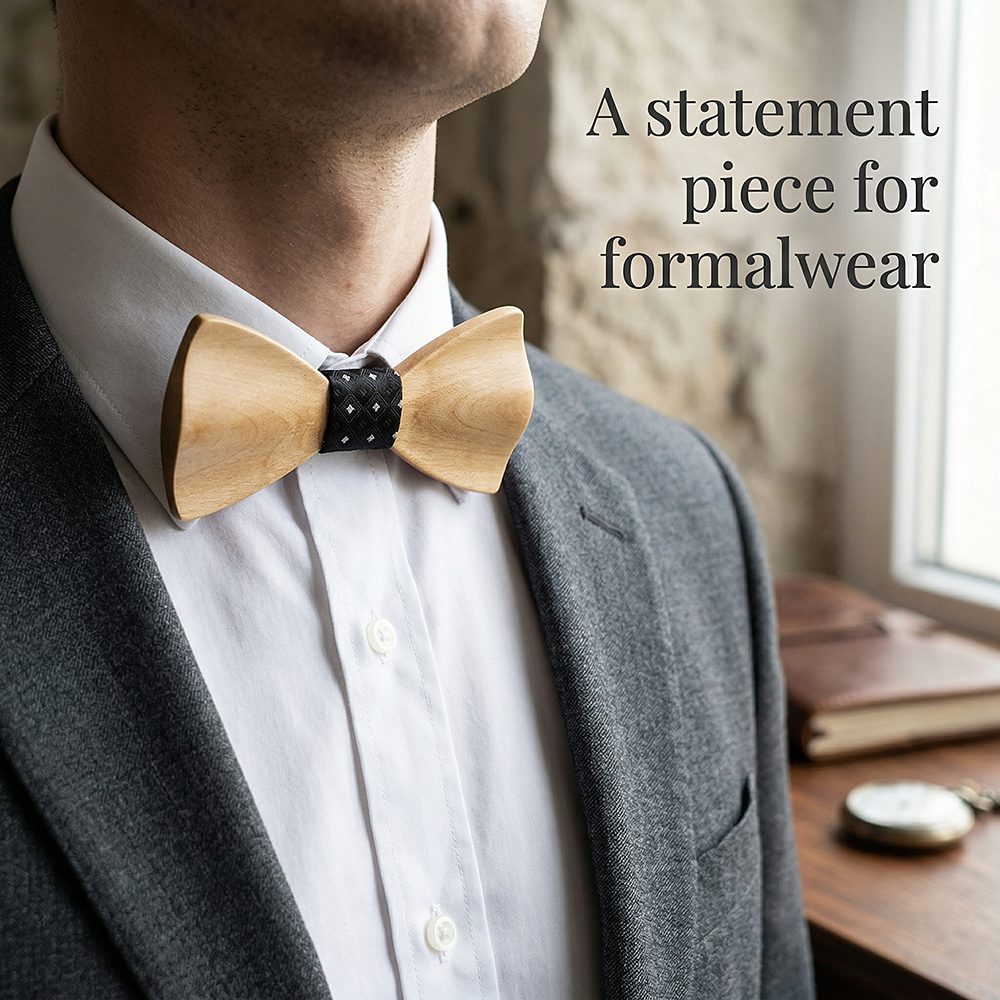 M439  Father & Son Bow Tie Set, Maple