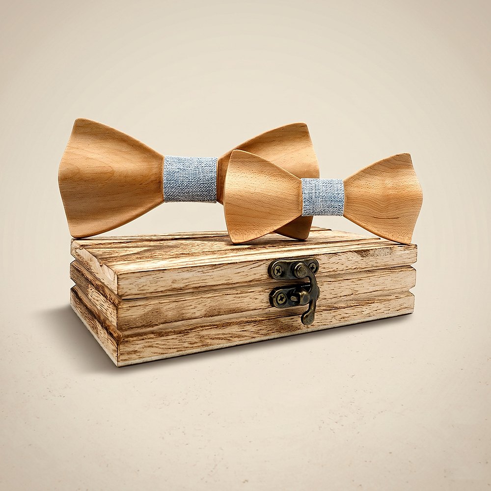 M439 M439  Father & Son Bow Tie Set, Maple — colour C1