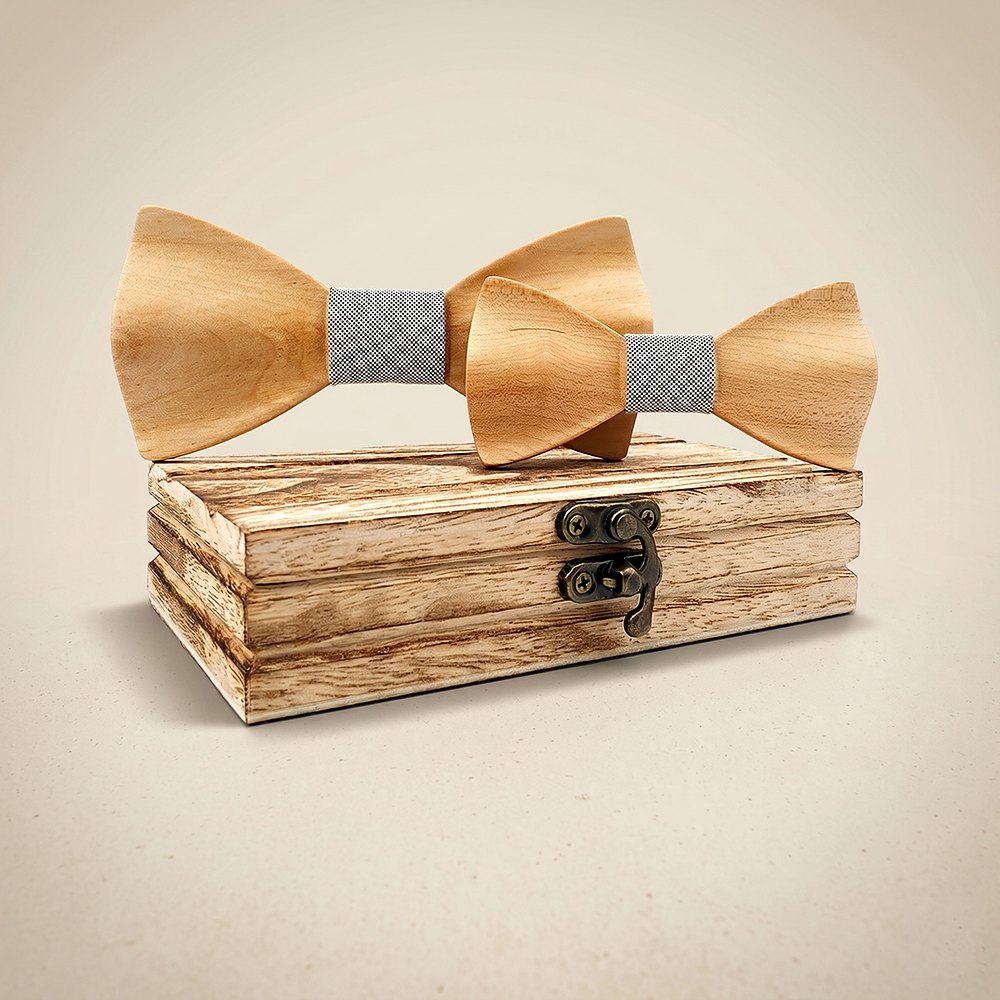 M439 M439  Father & Son Bow Tie Set, Maple — colour C4