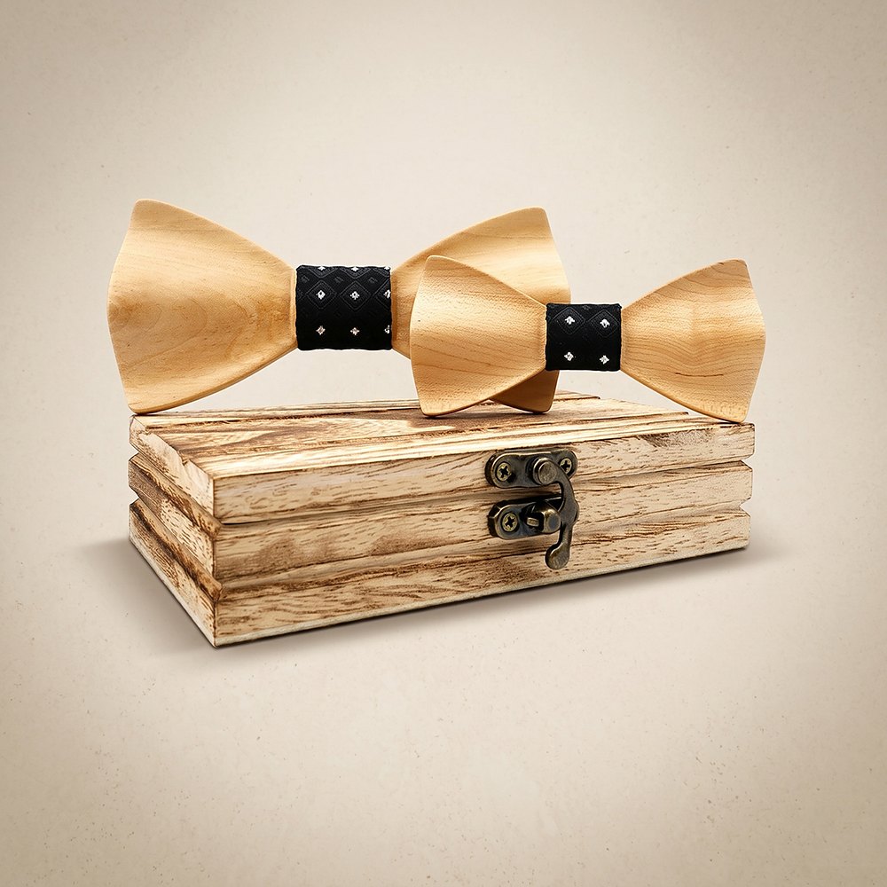 M439 M439  Father & Son Bow Tie Set, Maple — colour C6