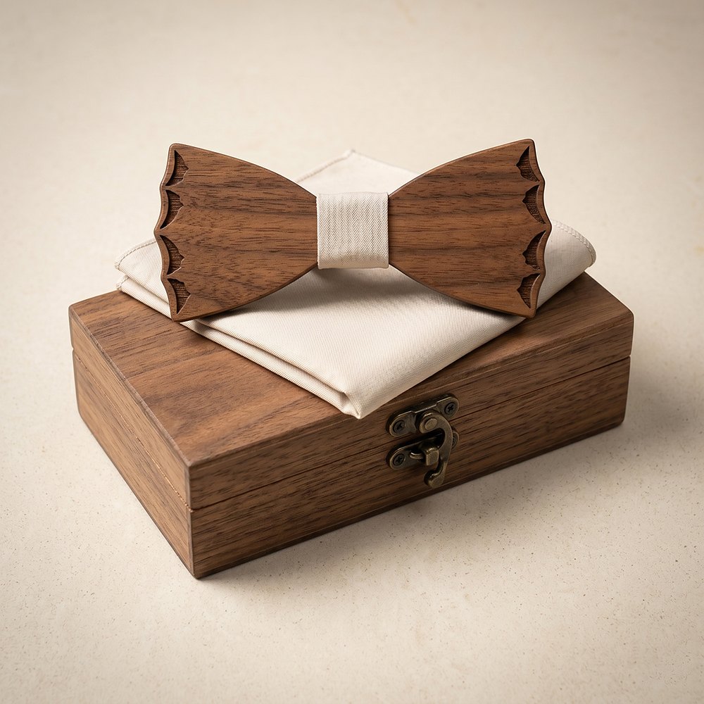 M440 M440  Botanical Leaf Cutout Bow Tie Set, Maple — colour C4