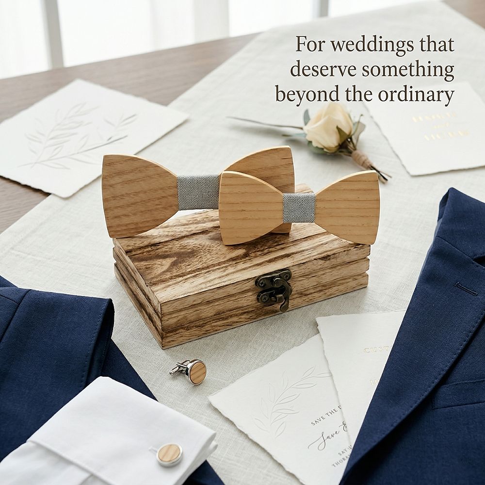 M441 M441  Father & Son Bow Tie Set, Maple — view 2
