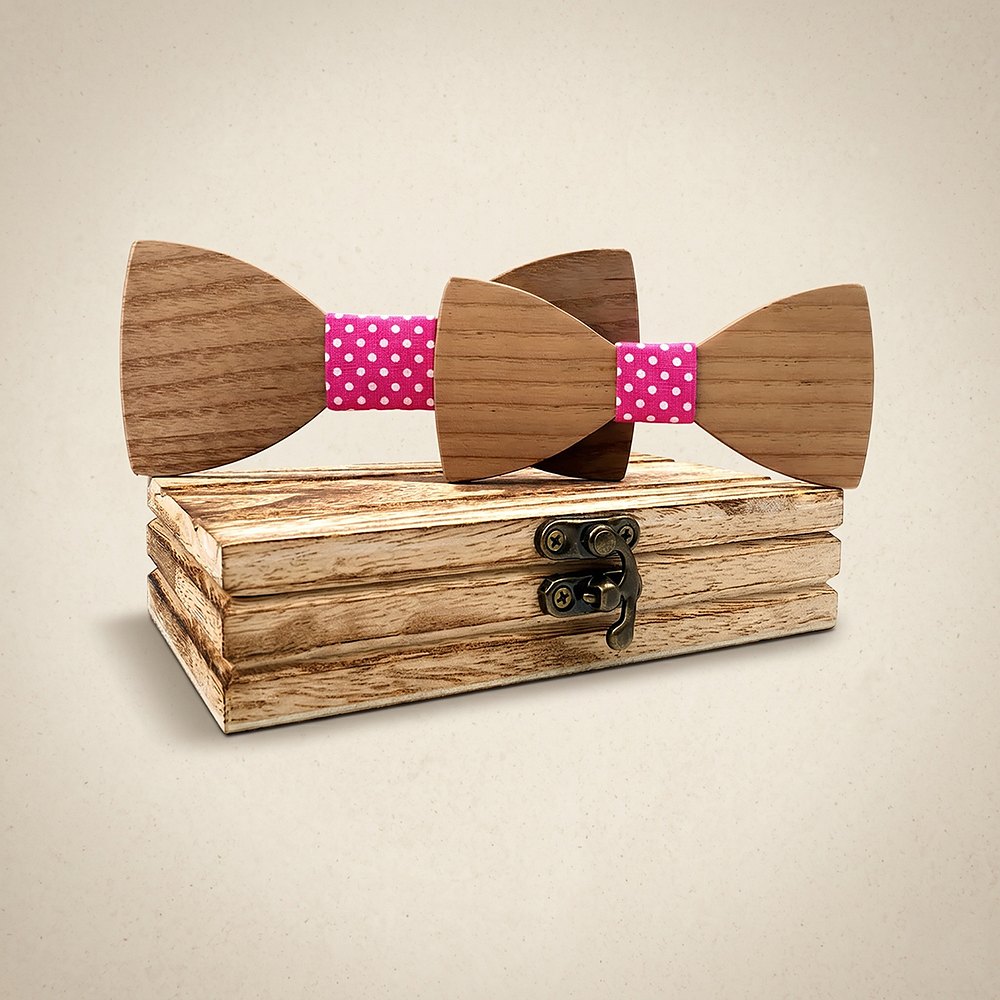 M441 M441  Father & Son Bow Tie Set, Maple — colour C4
