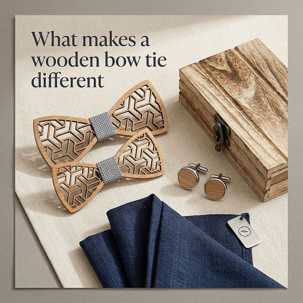 M442 M442  Father & Son Bow Tie Set, Walnut — view 8