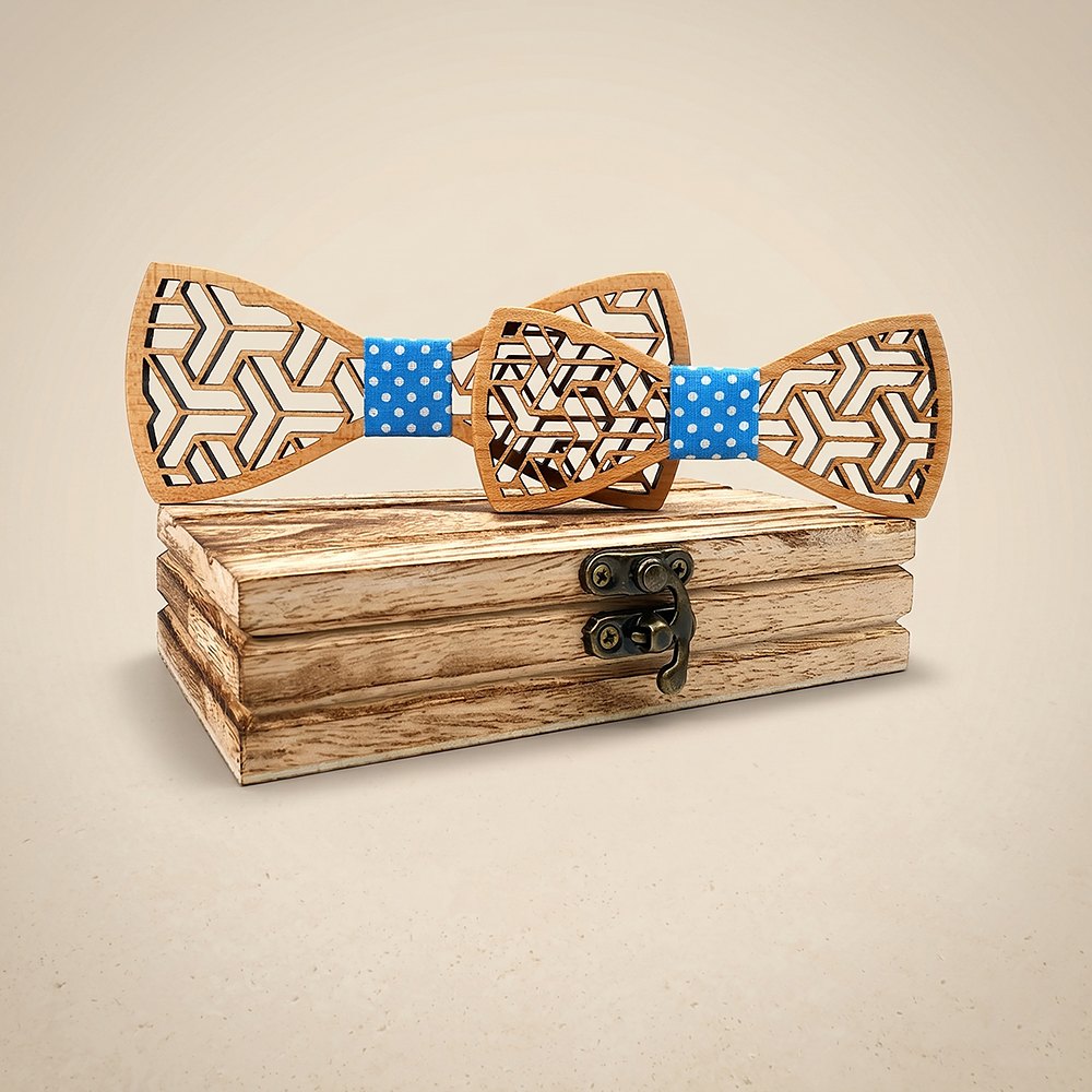 M442 M442  Father & Son Bow Tie Set, Walnut — colour C1