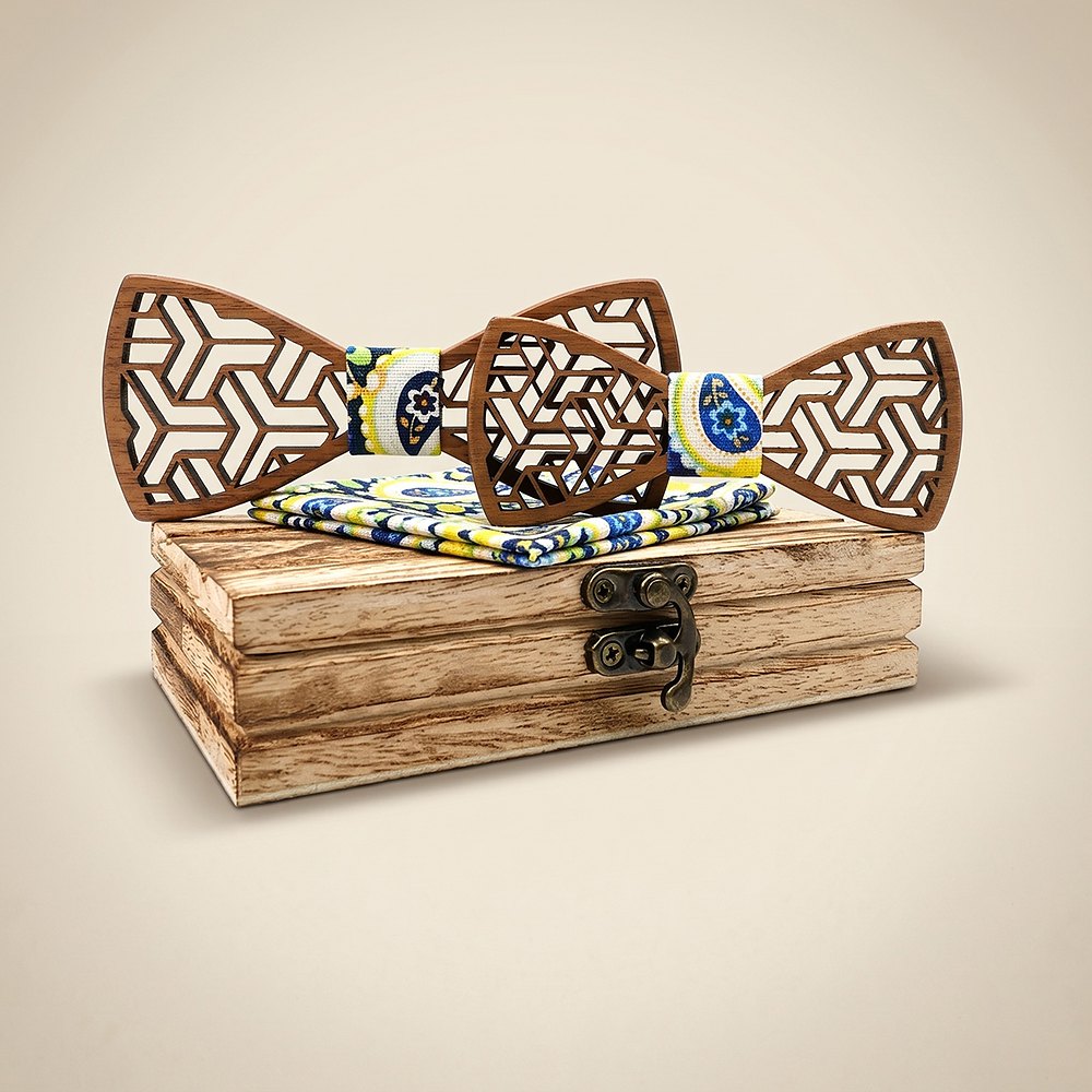 M442 M442  Father & Son Bow Tie Set, Walnut — colour C5