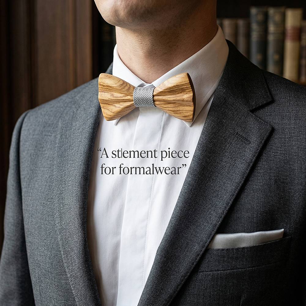 M443  Father & Son Bow Tie Set, Zebrawood