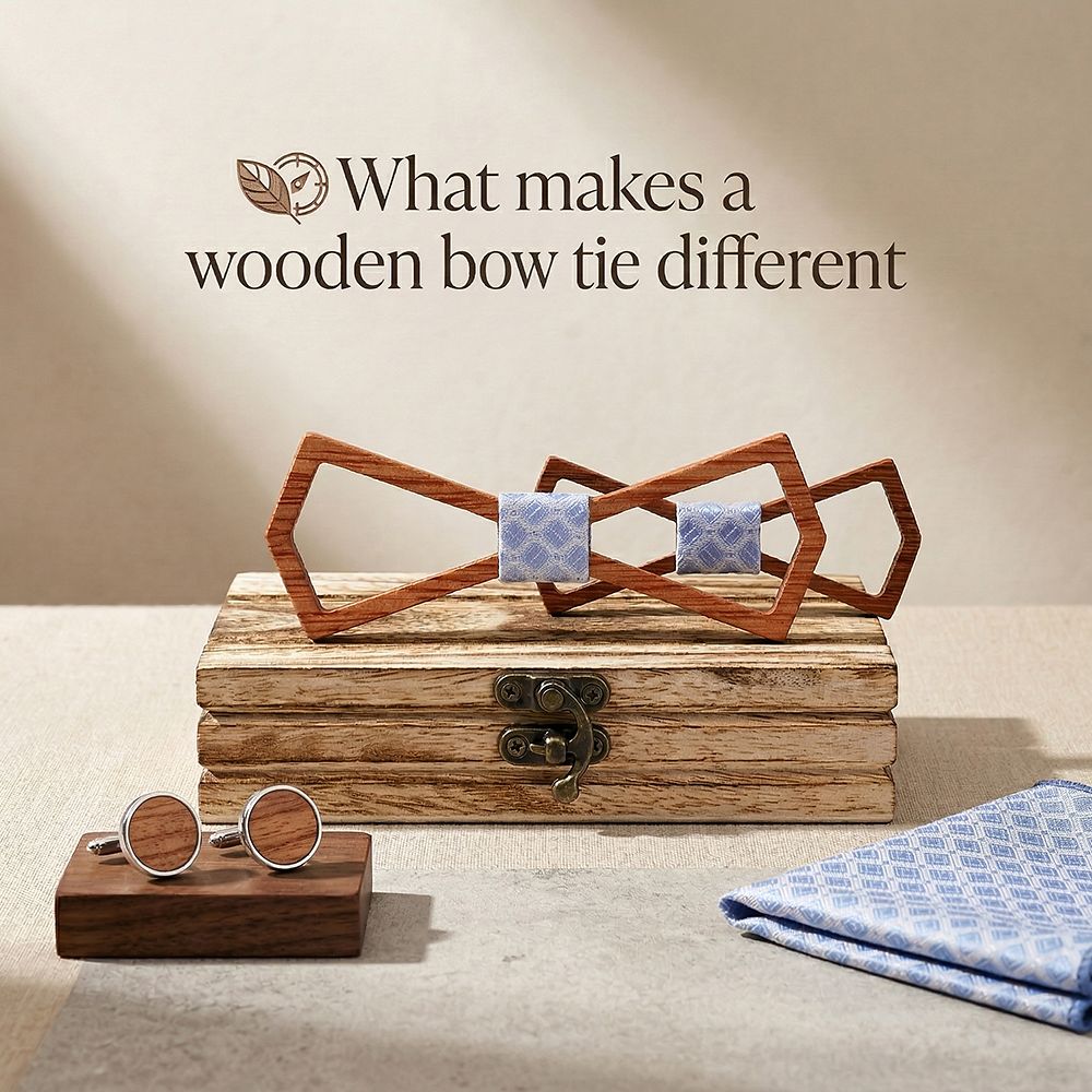 M446 M446  Father & Son Bow Tie Set, Walnut — view 8
