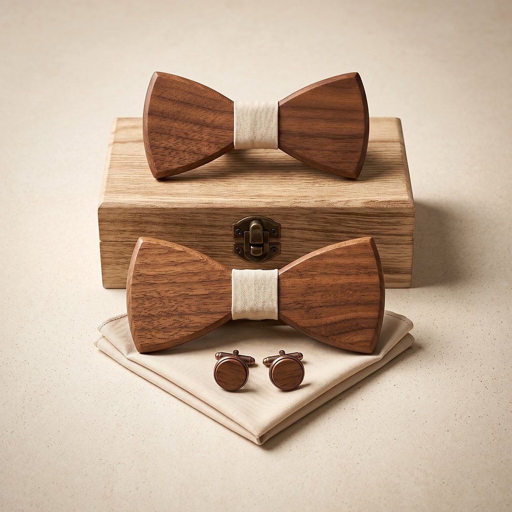M450 M450  Father & Son Bow Tie Set, Walnut — colour C1