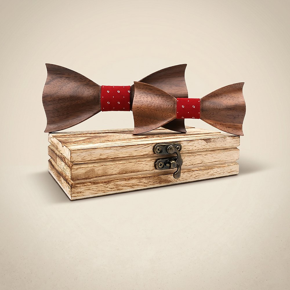 M450 M450  Father & Son Bow Tie Set, Walnut — colour C3
