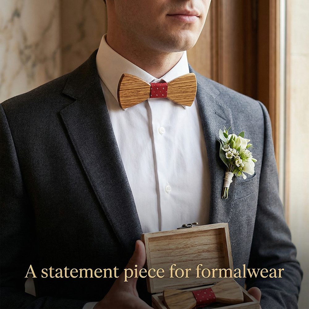 M453  Father & Son Bow Tie Set, Zebrawood