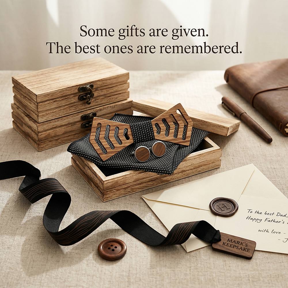 M460 M460  Chevron Arrow Bow Tie Set, Zebrawood — view 7