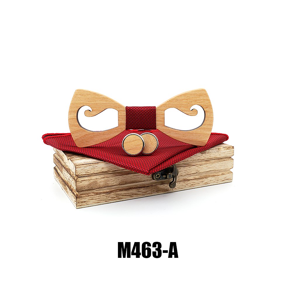 M463 M463  Mustache Cutout Bow Tie Set, Maple — colour A