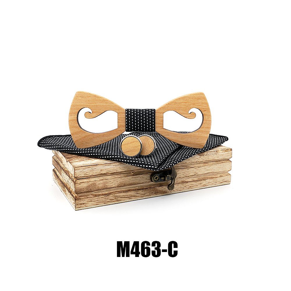 M463 M463  Mustache Cutout Bow Tie Set, Maple — colour C