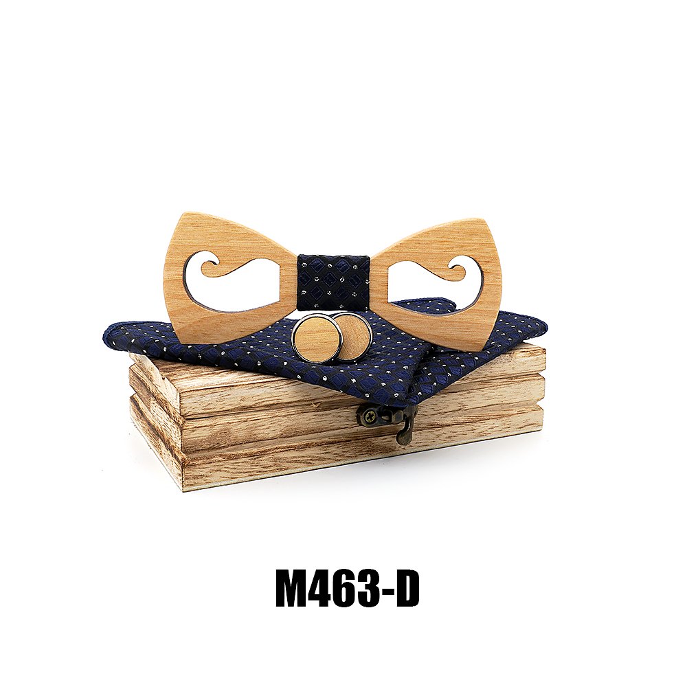 M463 M463  Mustache Cutout Bow Tie Set, Maple — colour D