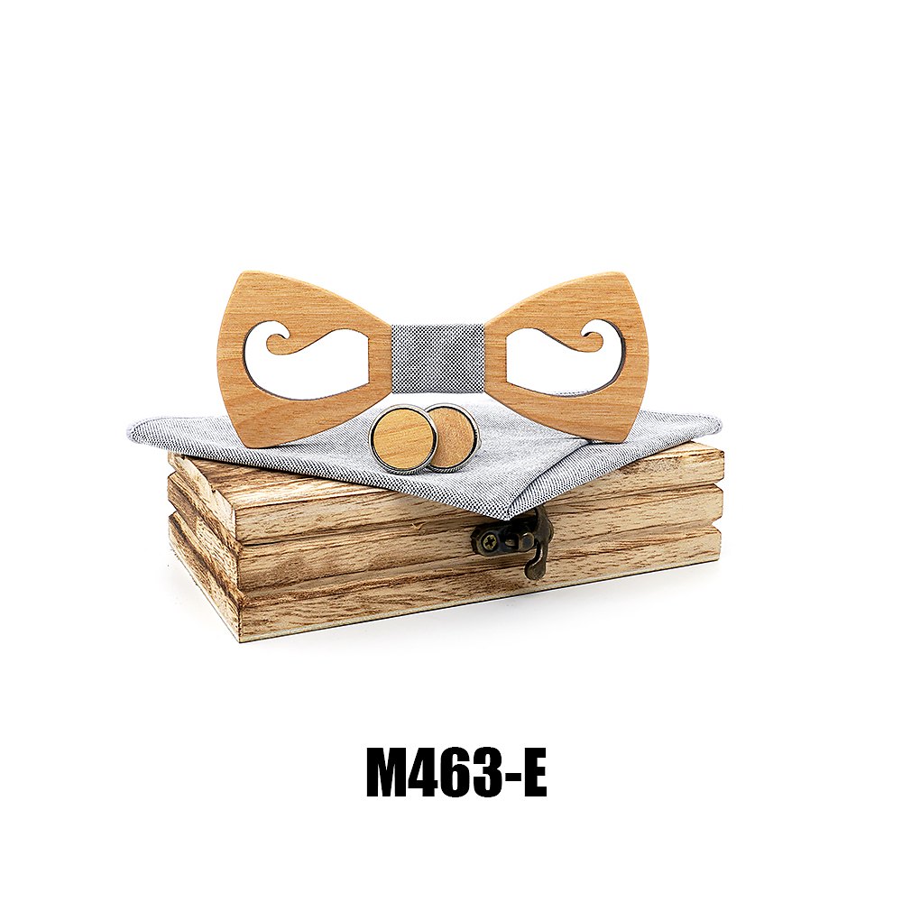 M463 M463  Mustache Cutout Bow Tie Set, Maple — colour E