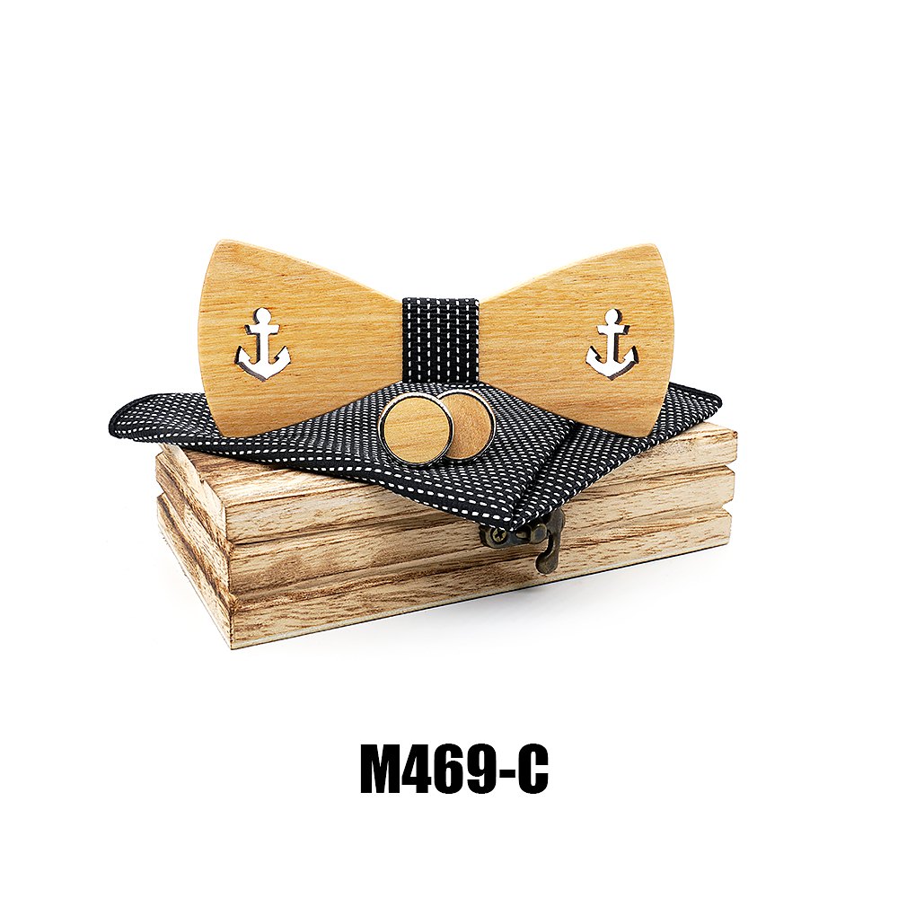 M469 M469  Anchor Cutout Bow Tie Set, Maple — colour C