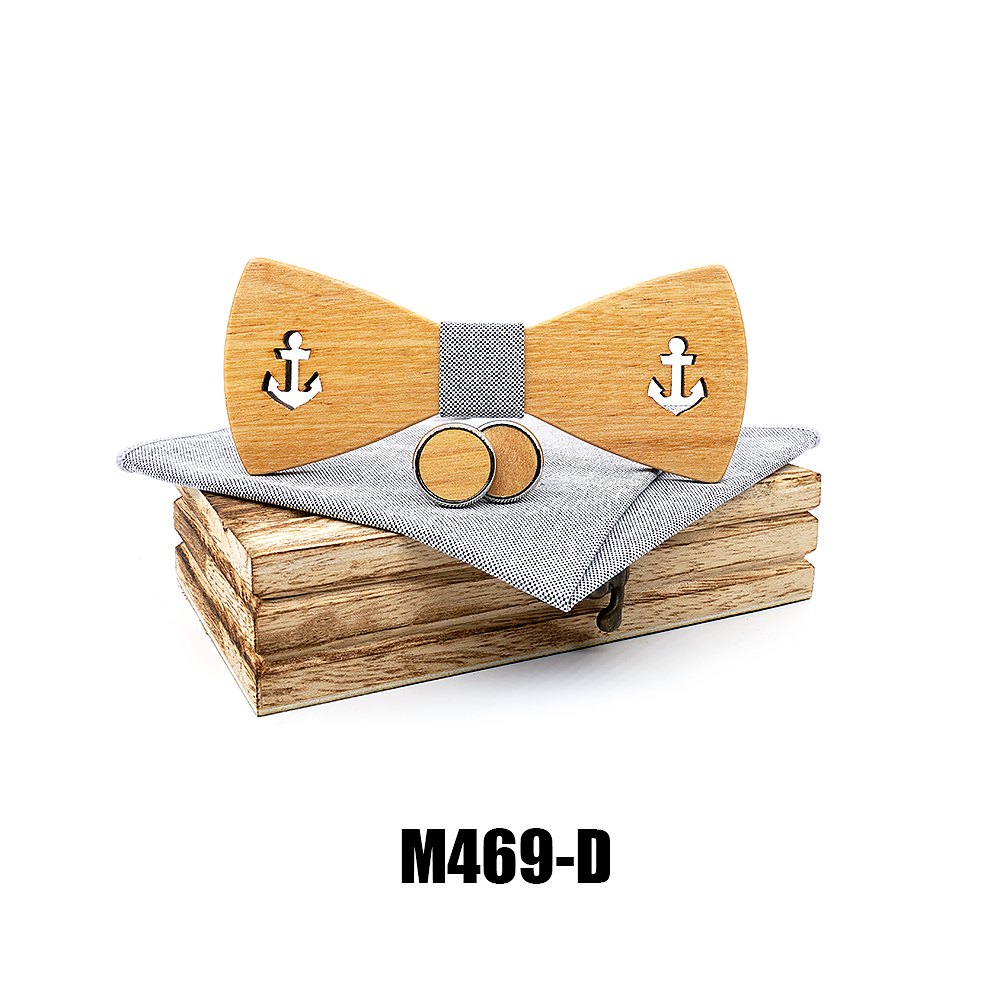 M469 M469  Anchor Cutout Bow Tie Set, Maple — colour D
