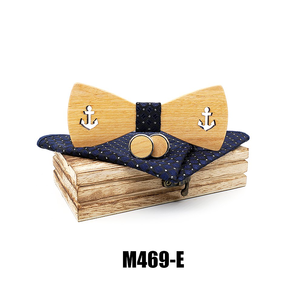 M469 M469  Anchor Cutout Bow Tie Set, Maple — colour E