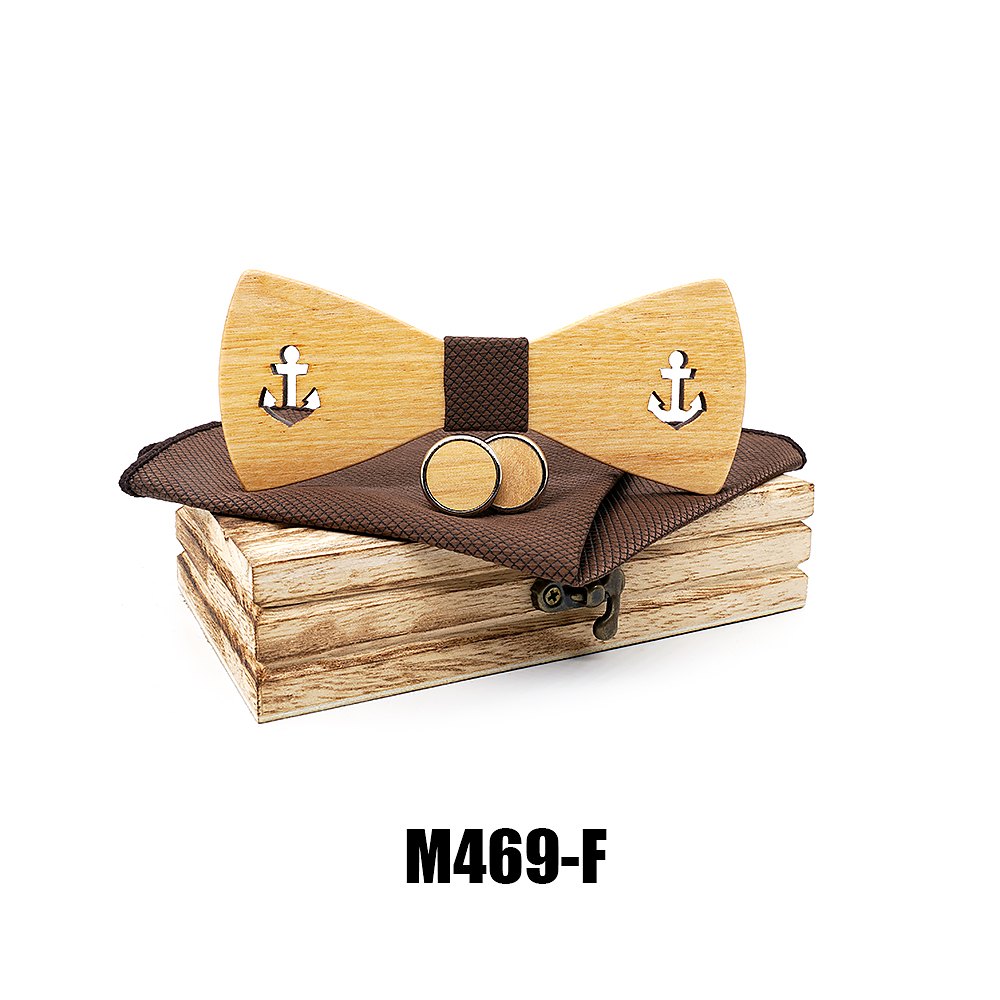 M469 M469  Anchor Cutout Bow Tie Set, Maple — colour F