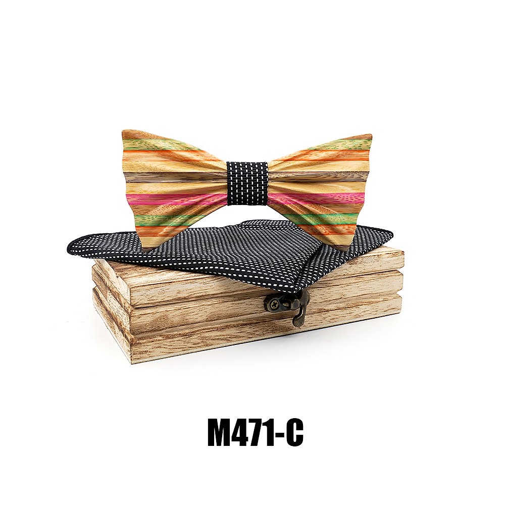 M471 M471  Rainbow Stripe Bow Tie Set — view 3