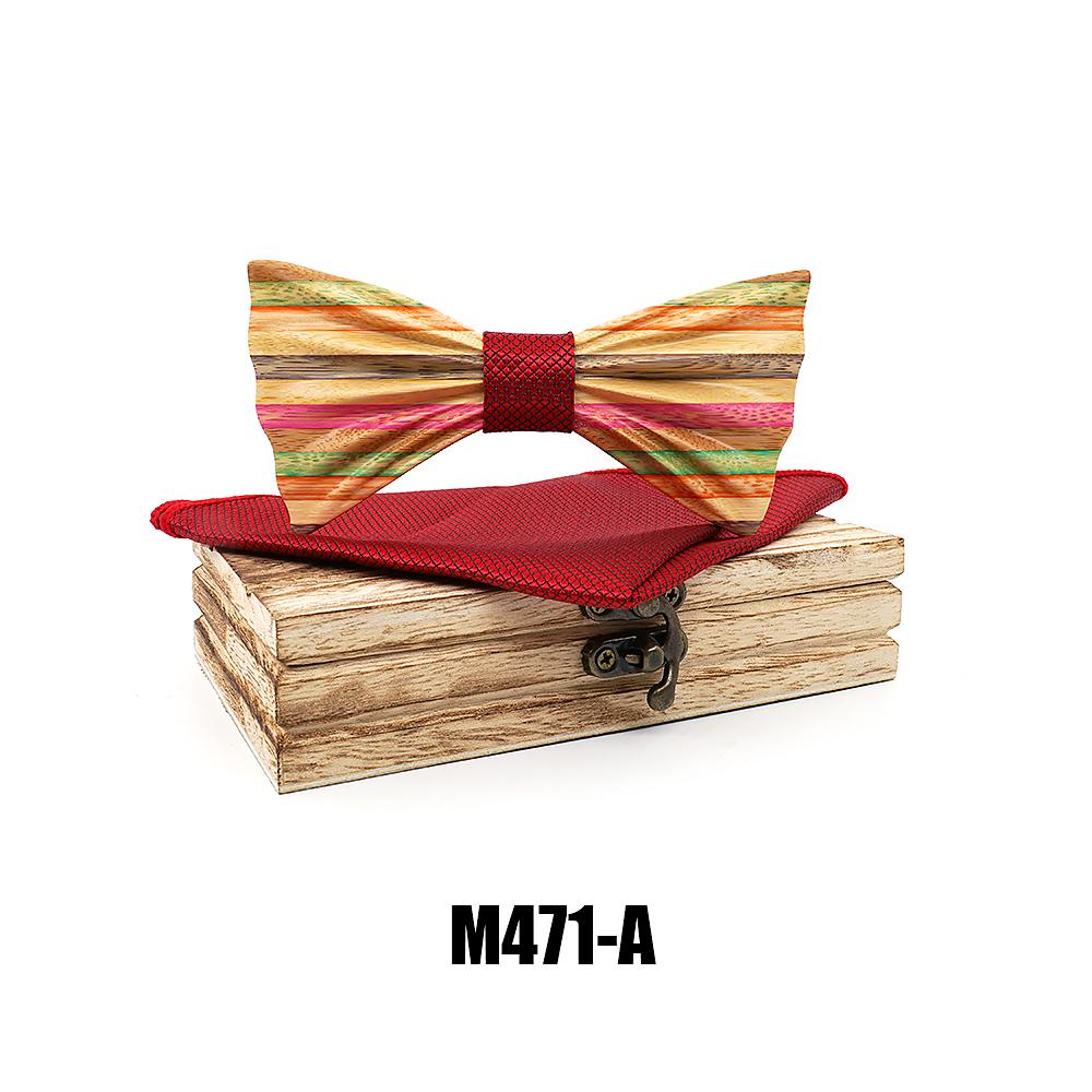 M471 M471  Rainbow Stripe Bow Tie Set — colour A
