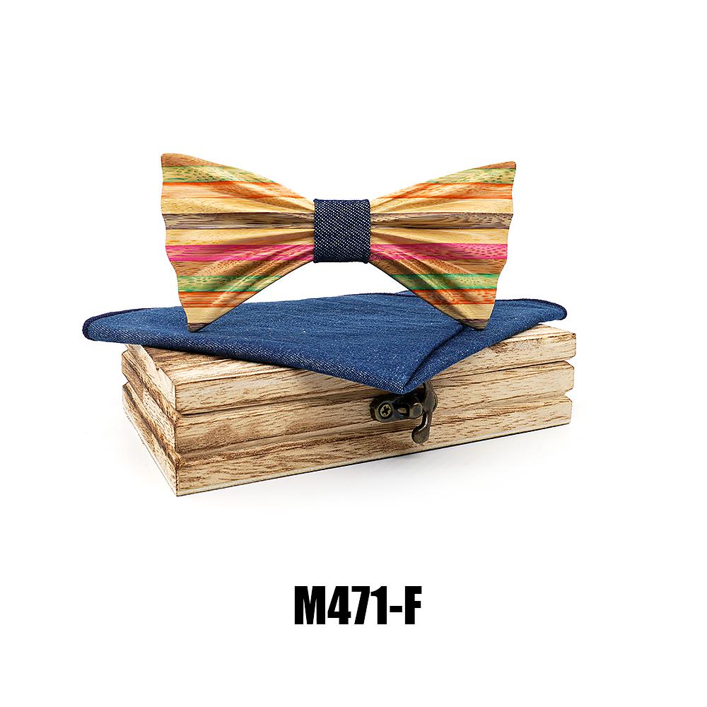 M471 M471  Rainbow Stripe Bow Tie Set — colour F