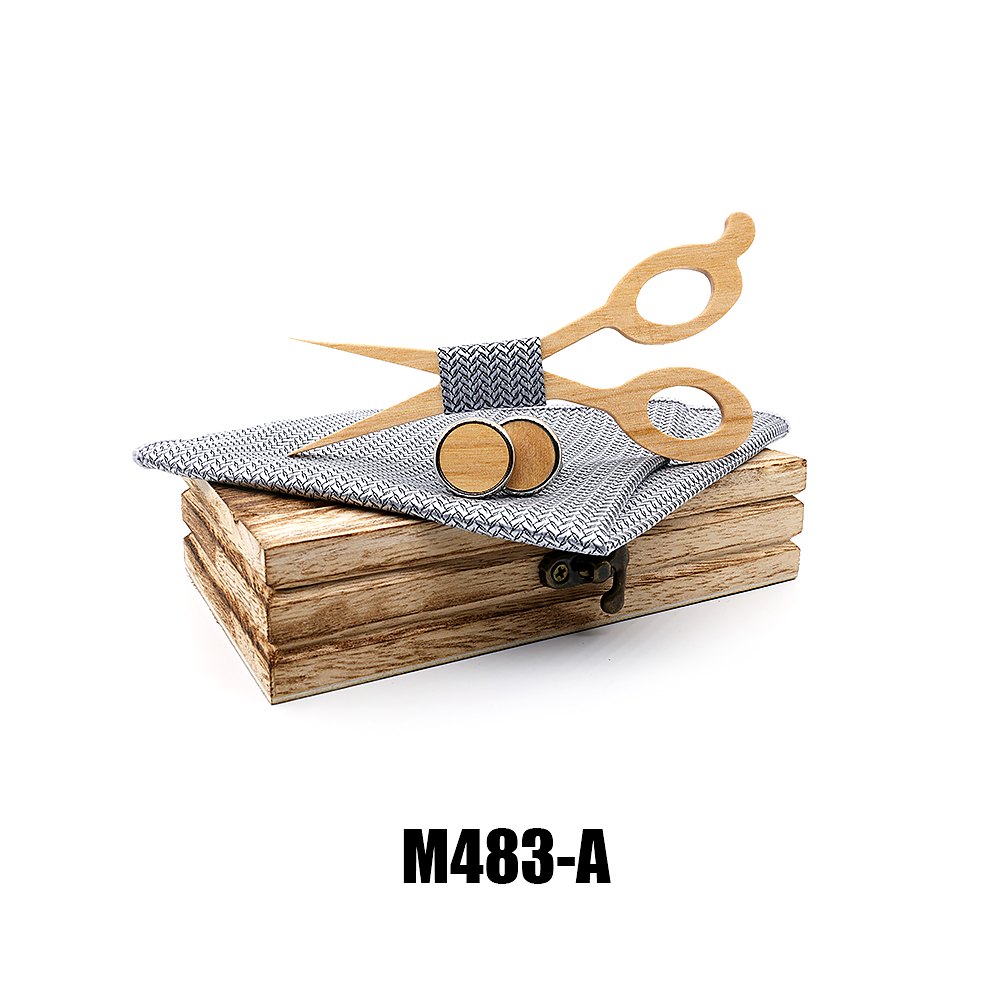 M483 M483  Scissors Design Bow Tie Set, Maple — colour A