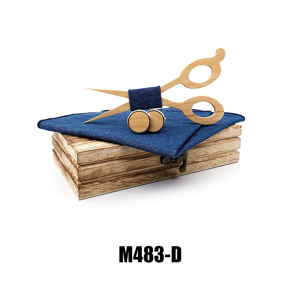 M483 M483  Scissors Design Bow Tie Set, Maple — colour D
