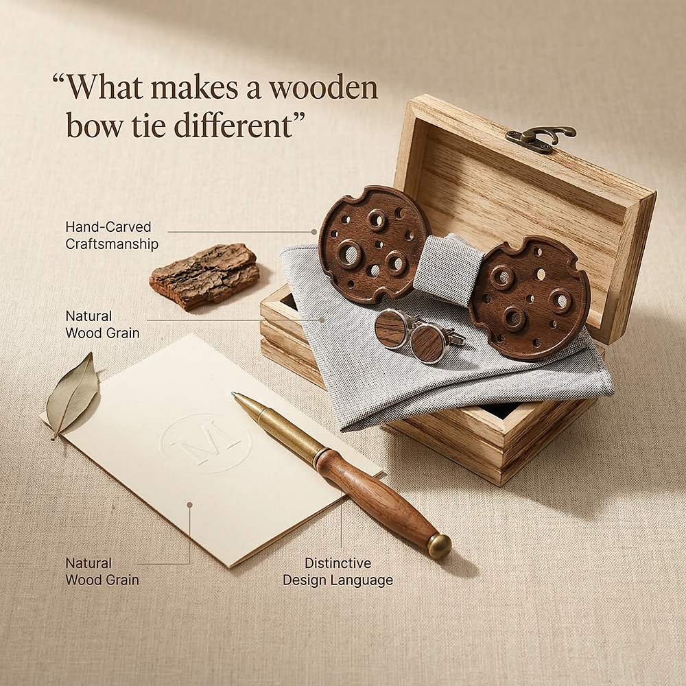 M485 M485  Camera Reel Cutout Bow Tie Set, Walnut — view 8