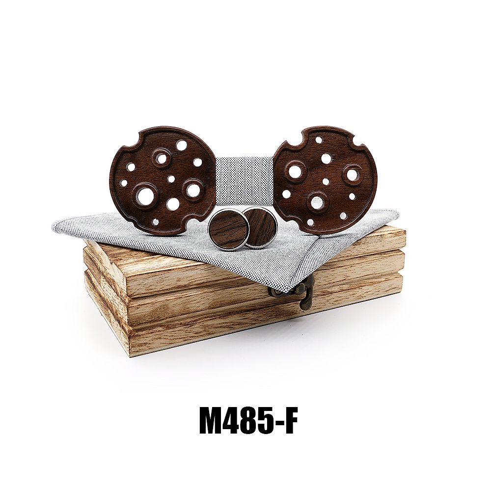 M485 M485  Camera Reel Cutout Bow Tie Set, Walnut — colour F