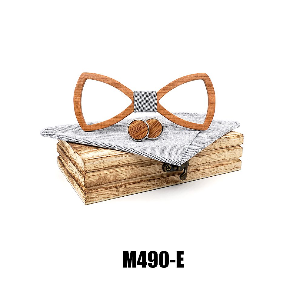 M490 M490  Open Frame Bow Tie Set, Beech — colour E