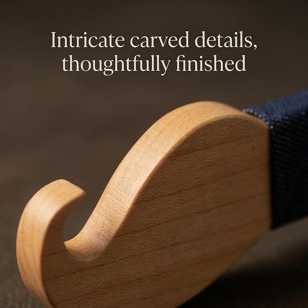 M491 M491  Full Mustache Shape Bow Tie Set, Maple — view 3