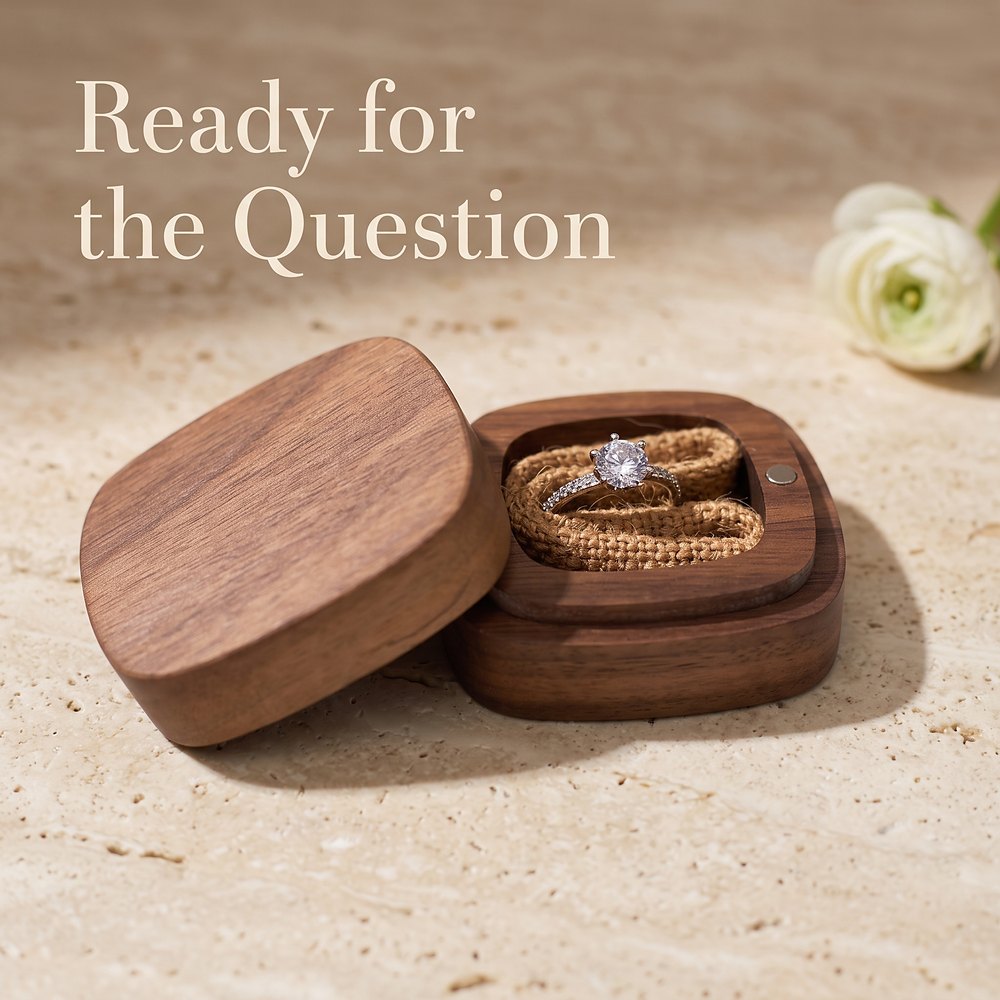 RB505 RB505  Square Ring Box, Rounded Corners, Solid Lid — view 2