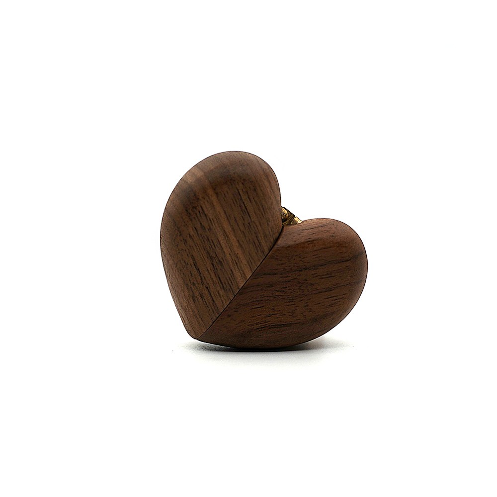 RB547 Heart Keepsake Box, Split-Lid, Twin Slot