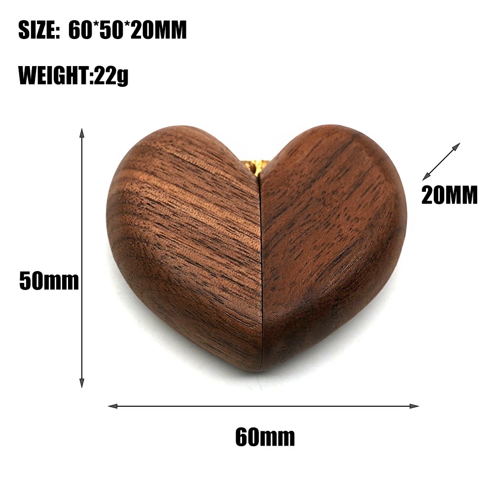 RB547 RB547  Heart Keepsake Box, Split-Lid, Twin Slot — view 2