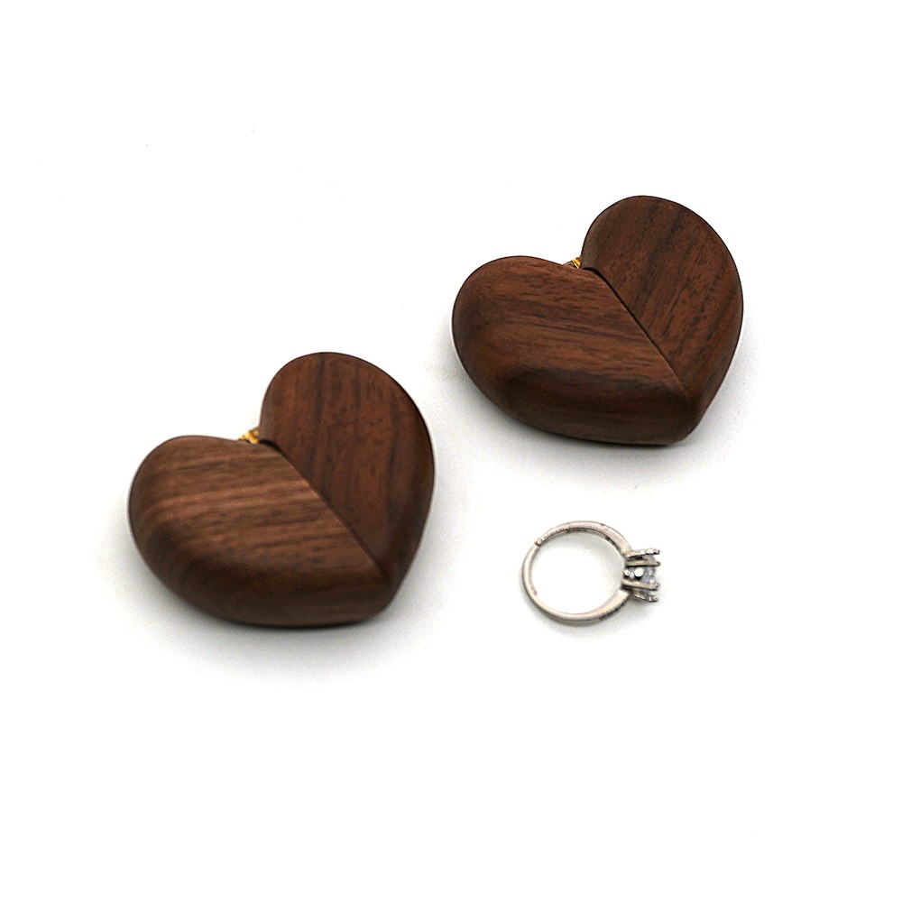 RB547 RB547  Heart Keepsake Box, Split-Lid, Twin Slot — view 6