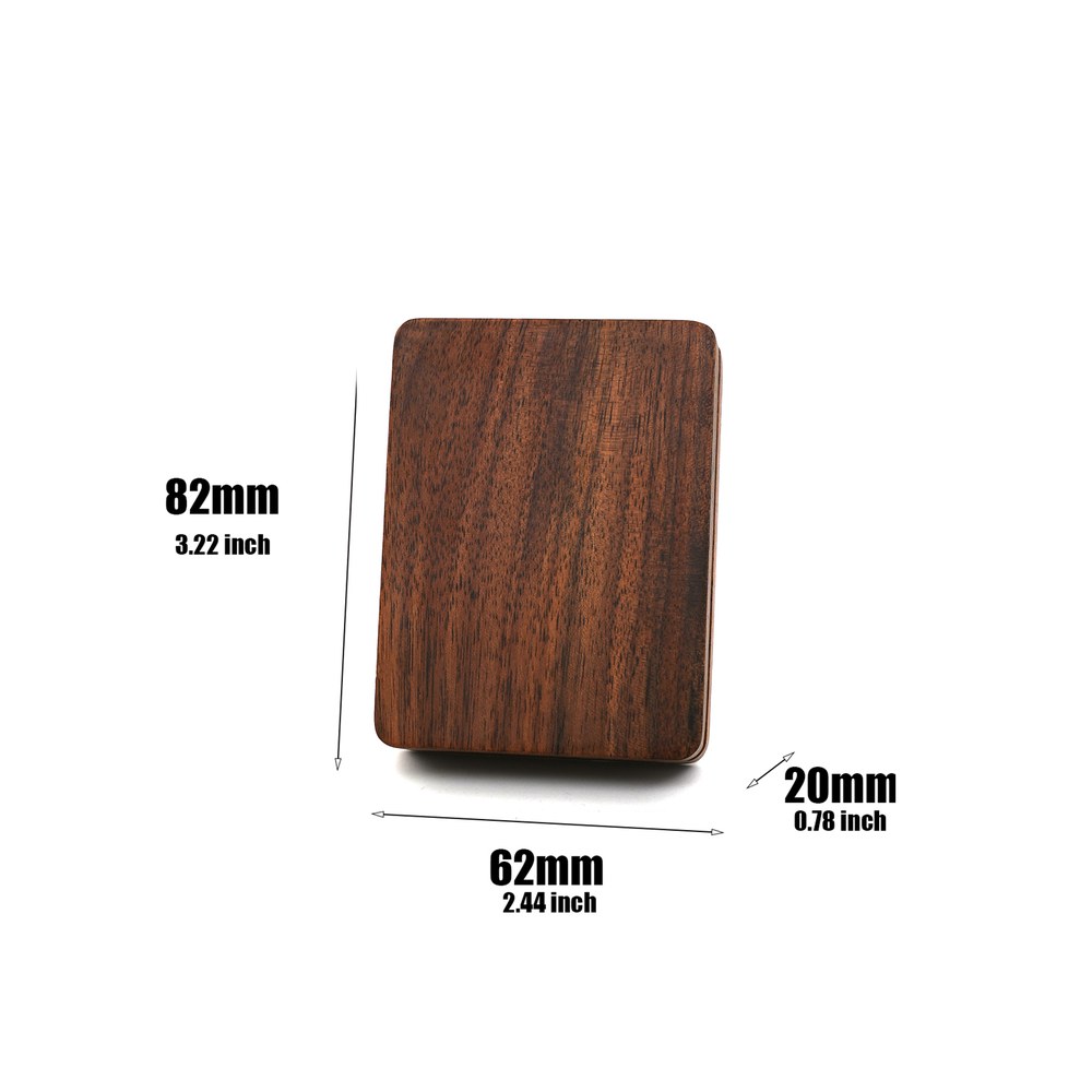 RB559 RB559  V-Fold Proposal Ring Box, Walnut, Black Velvet — view 2