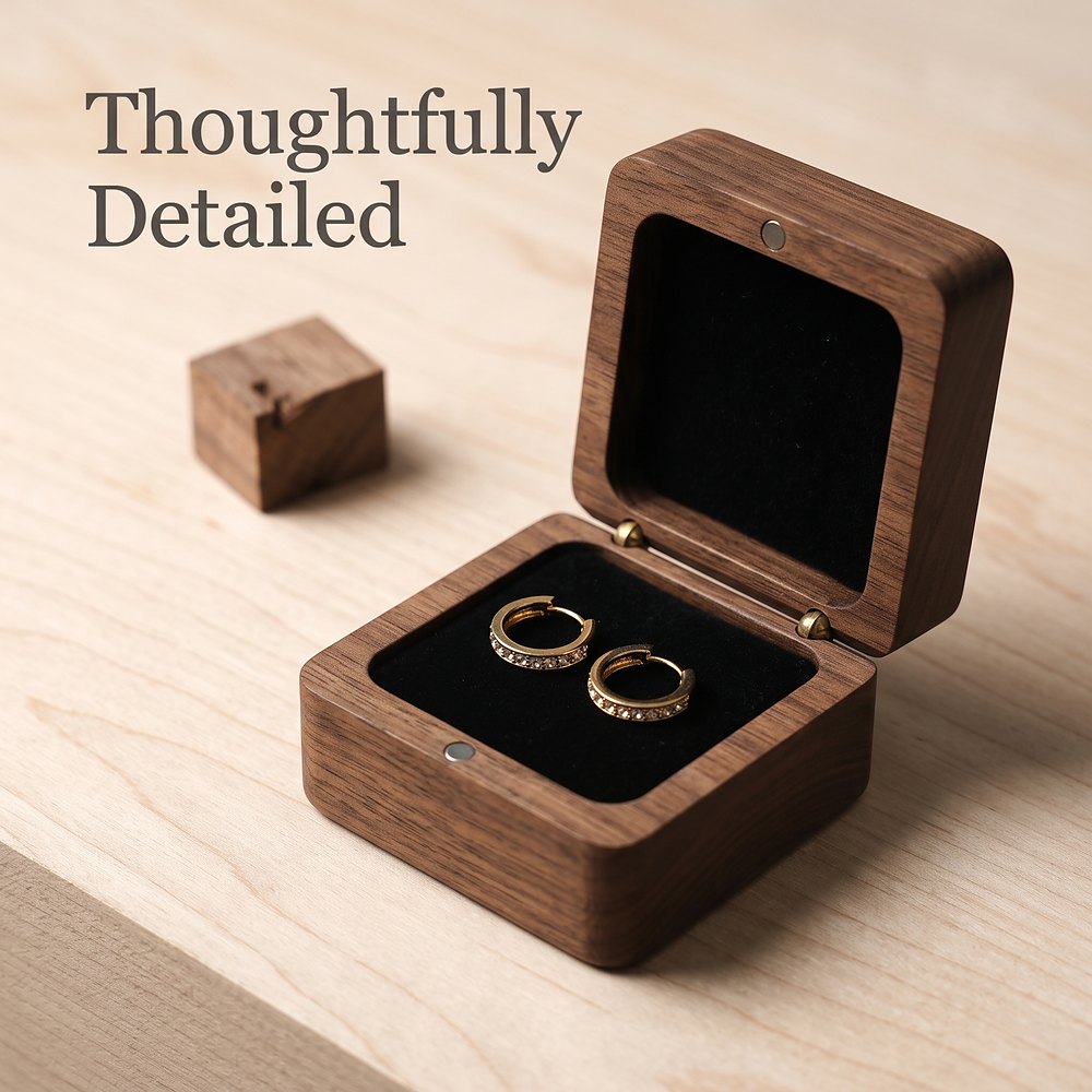 RB560 RB560  Pendant and Necklace Box, Walnut — view 3
