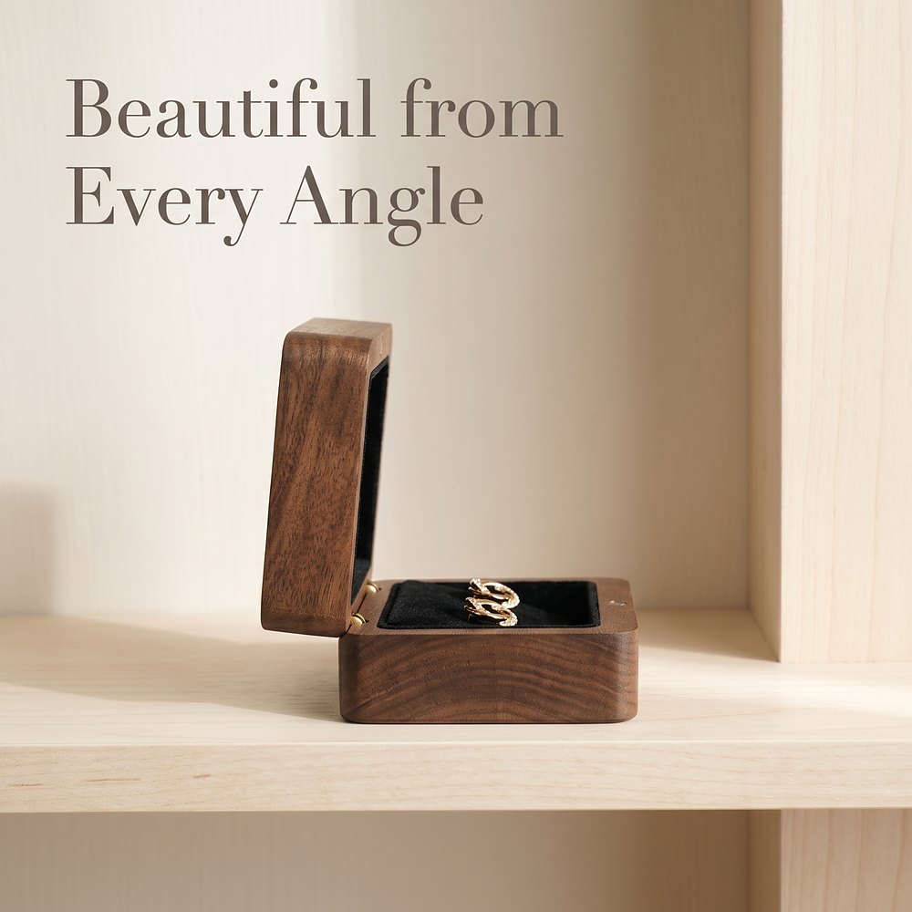 RB560 RB560  Pendant and Necklace Box, Walnut — view 5