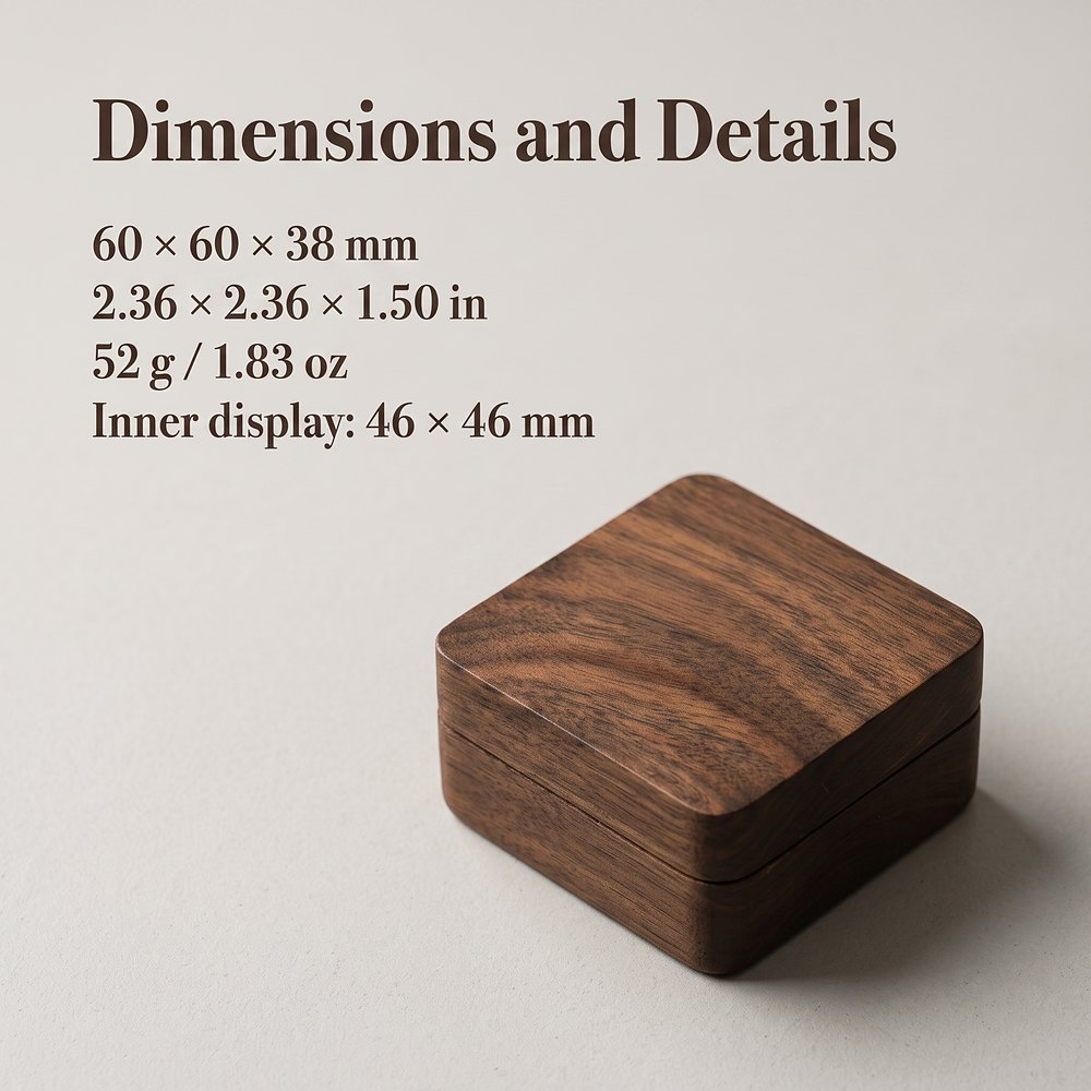 RB560 RB560  Pendant and Necklace Box, Walnut — view 8