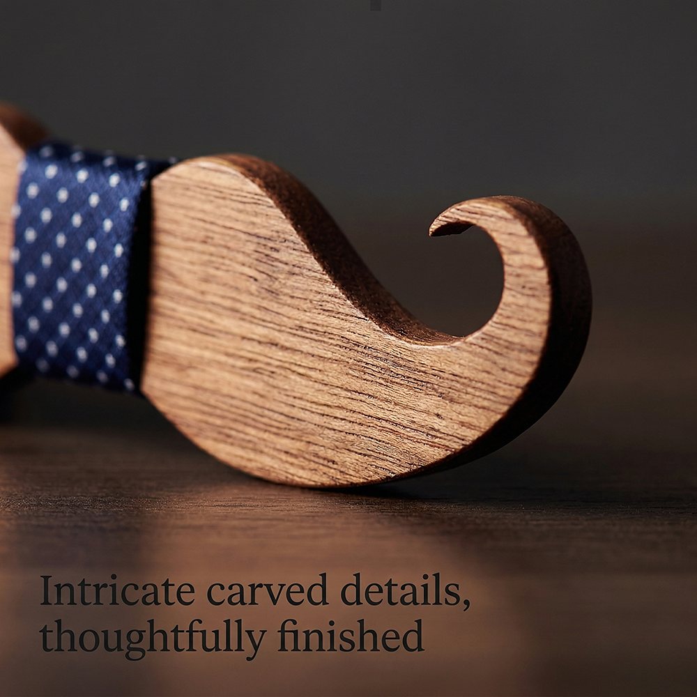 T209 T209  Floral Cutout Bow Tie Set, Maple — view 3