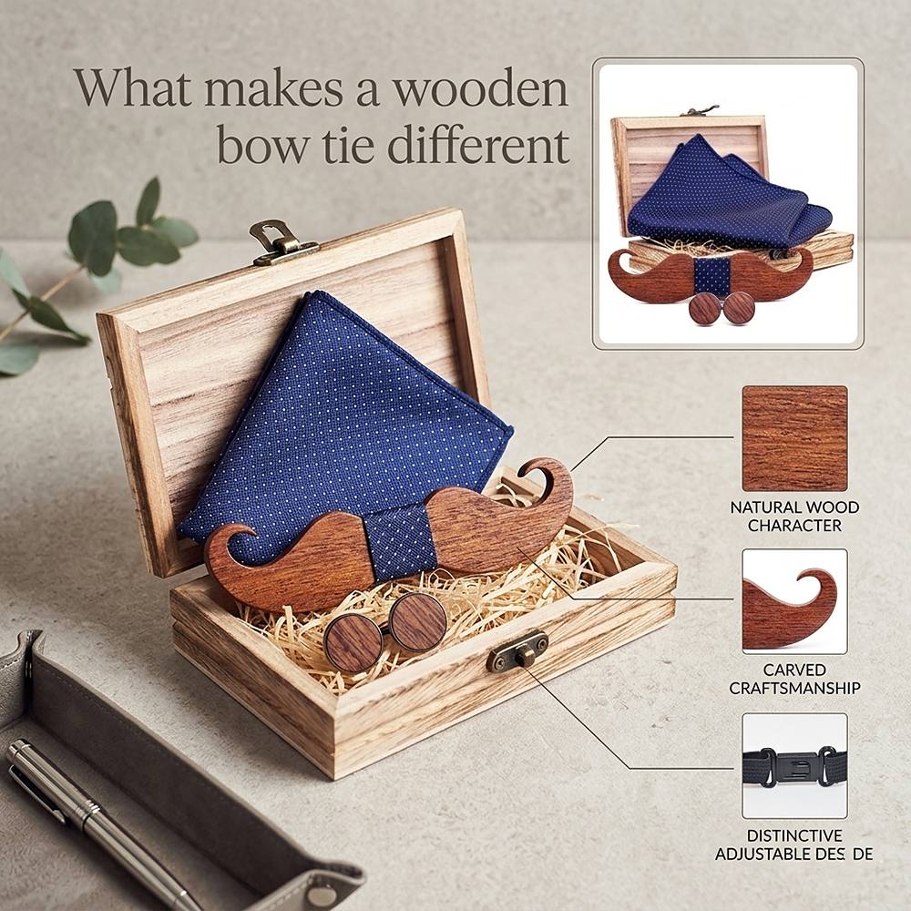 T209 T209  Floral Cutout Bow Tie Set, Maple — view 8