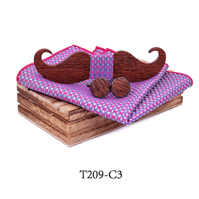 T209 T209  Floral Cutout Bow Tie Set, Maple — colour C3