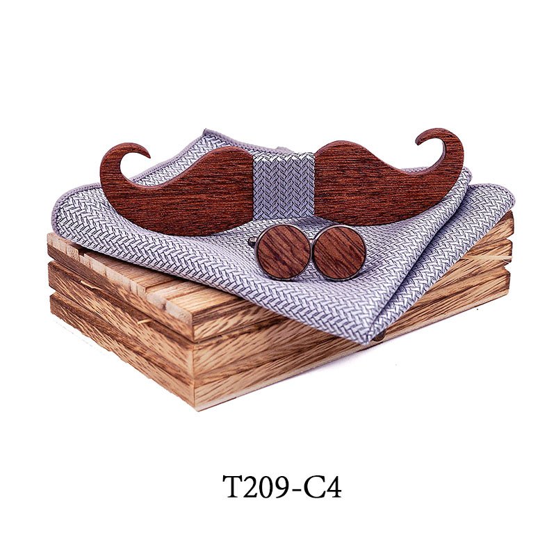 T209 T209  Floral Cutout Bow Tie Set, Maple — colour C4