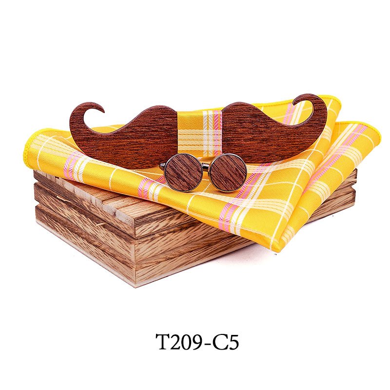 T209 T209  Floral Cutout Bow Tie Set, Maple — colour C5